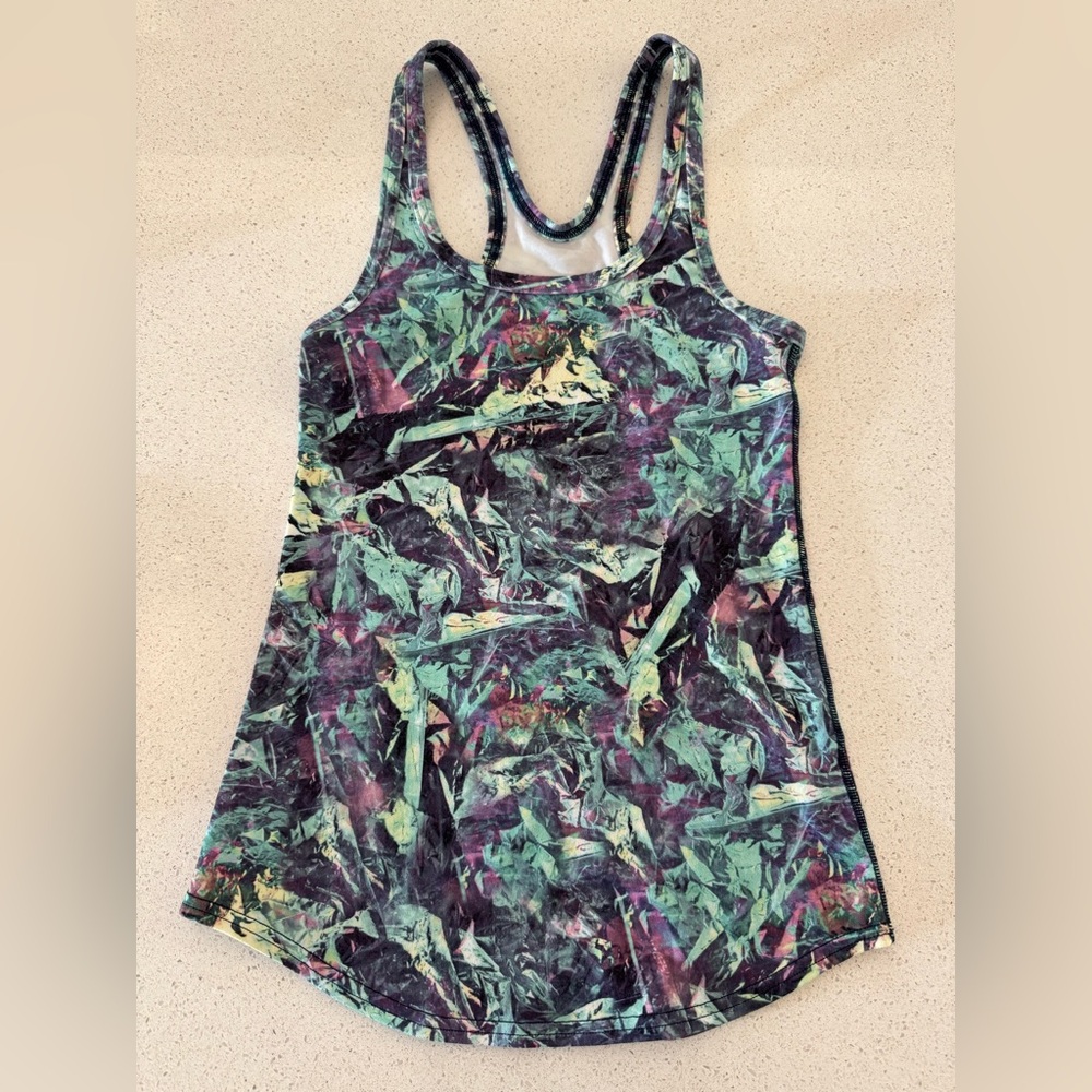 lululemon athletica Multicolor Abstract Tank Top - size 4 US